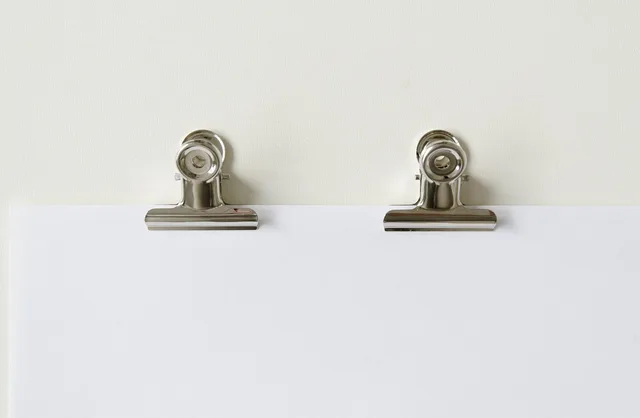 clips, black, paper, white, blank, office, supply, empty, copyspace, design. A blank announcement budget with fields for VAT, timing, sensitivity and reforecast